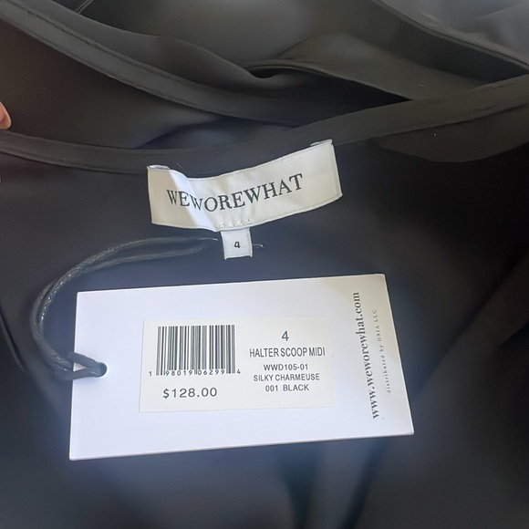 Halter Scoop Silk Maxi dress WeWoreWhat - Picture 4 of 4